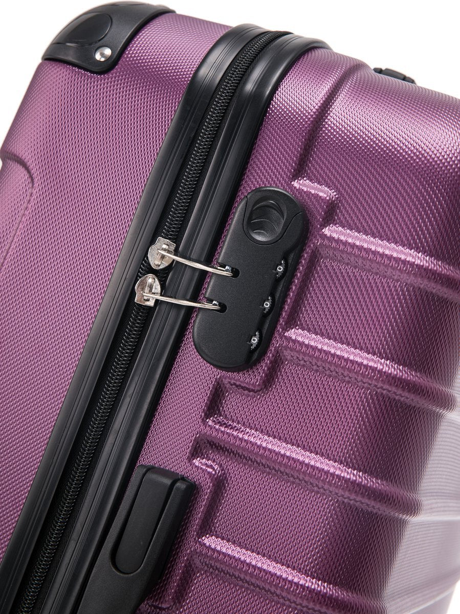 Ensemble de 2 valises de voyage rigides résistantes