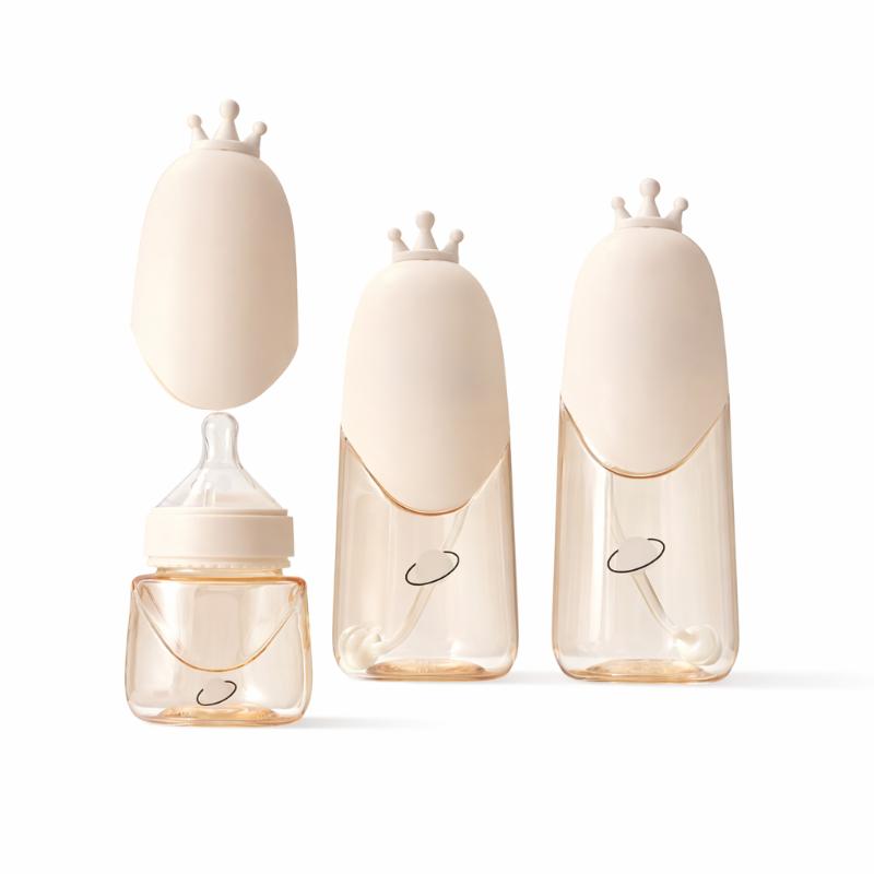 Ensemble de biberons anti-coliques en silicone souple pour bébé