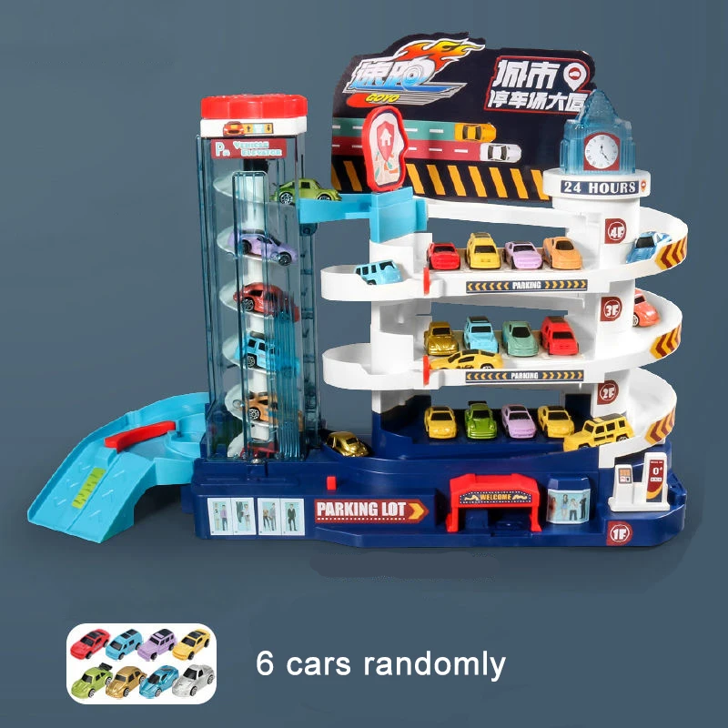 Ensemble de circuit de jeu interactif pour enfants avec 16 voitures assorties