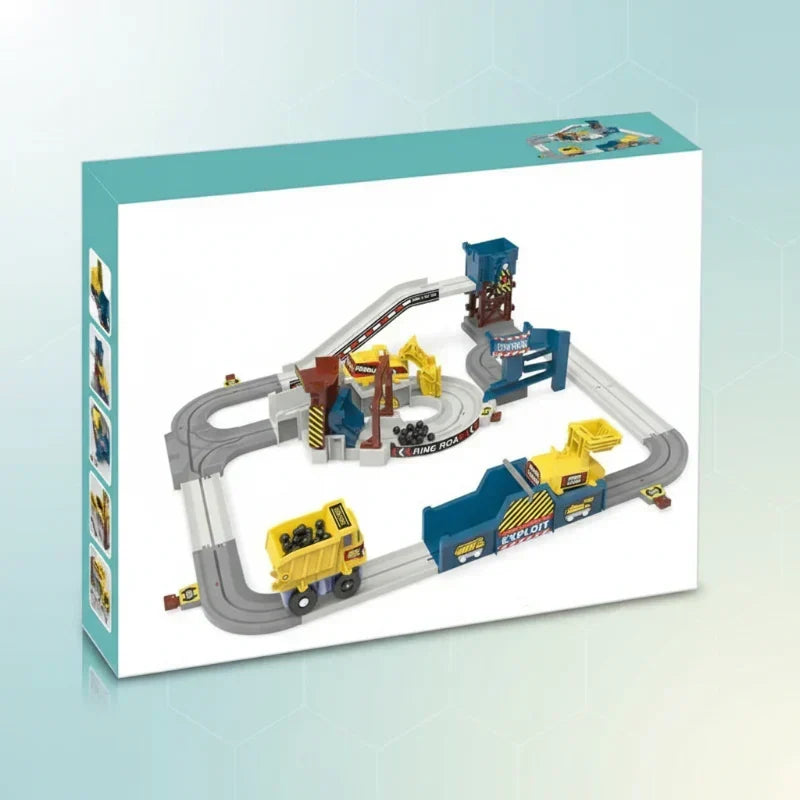 Ensemble de circuit électrique construction et course pour enfants