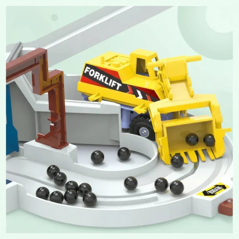 Ensemble de circuit électrique construction et course pour enfants