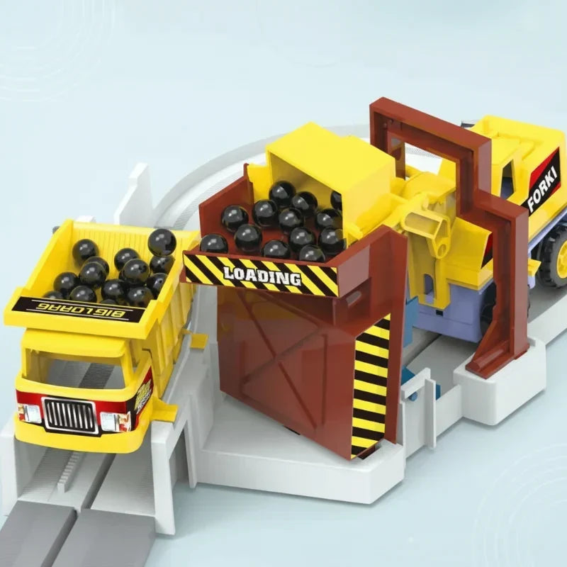 Ensemble de circuit électrique construction et course pour enfants