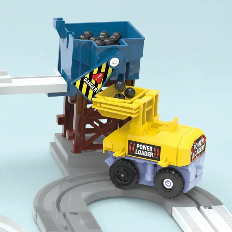 Ensemble de circuit électrique construction et course pour enfants