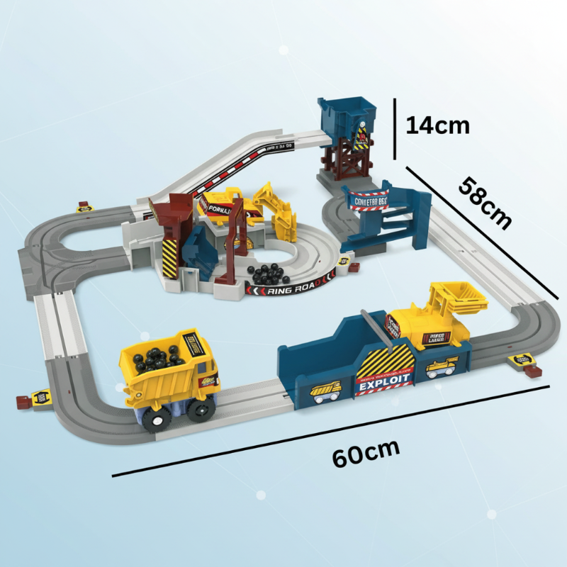 Ensemble de circuit électrique construction et course pour enfants