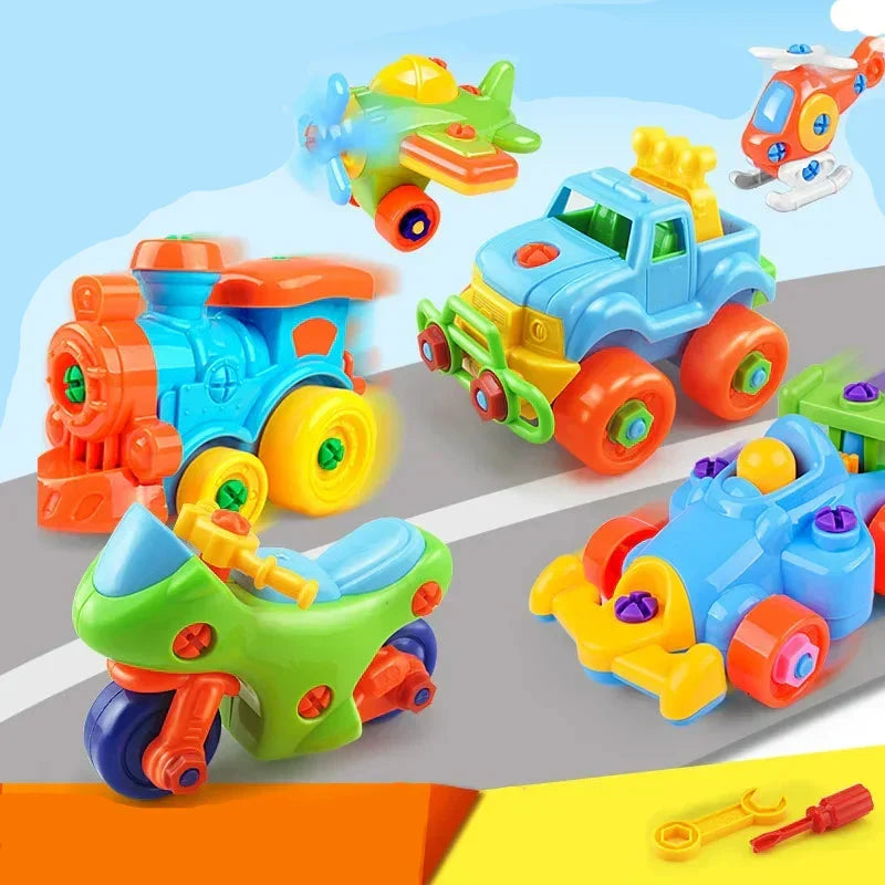 Ensemble de construction de véhicule pour enfants - Voiture jouet à assembler et conduire Jeu de vis