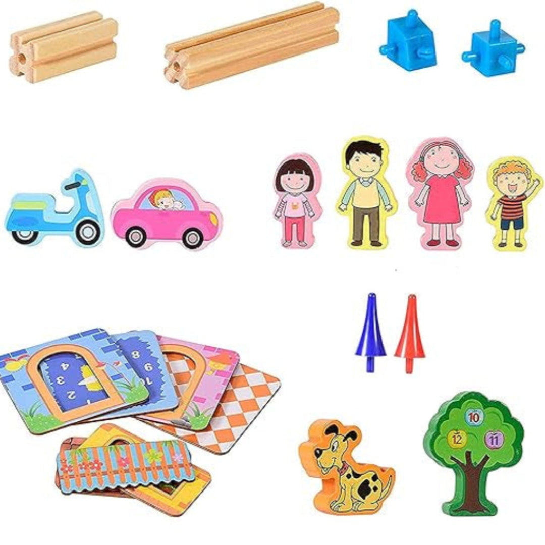 Ensemble de construction en bois créatif pour enfants