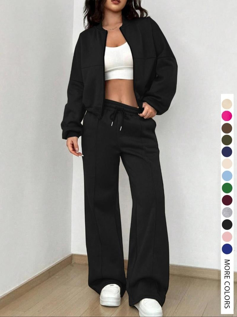 Ensemble de détente en molleton luxe pour femme