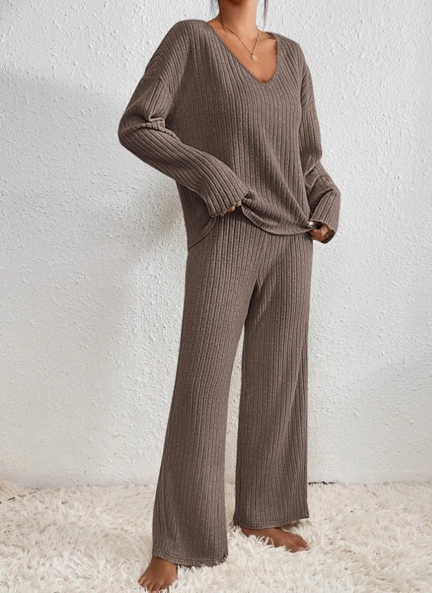 Ensemble de détente tricoté pour femme