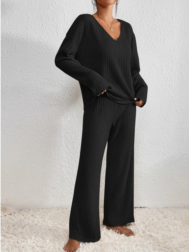 Ensemble de détente tricoté pour femme