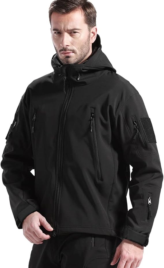Ensemble de plein air imperméable et coupe-vent avec doublure polaire et six poches