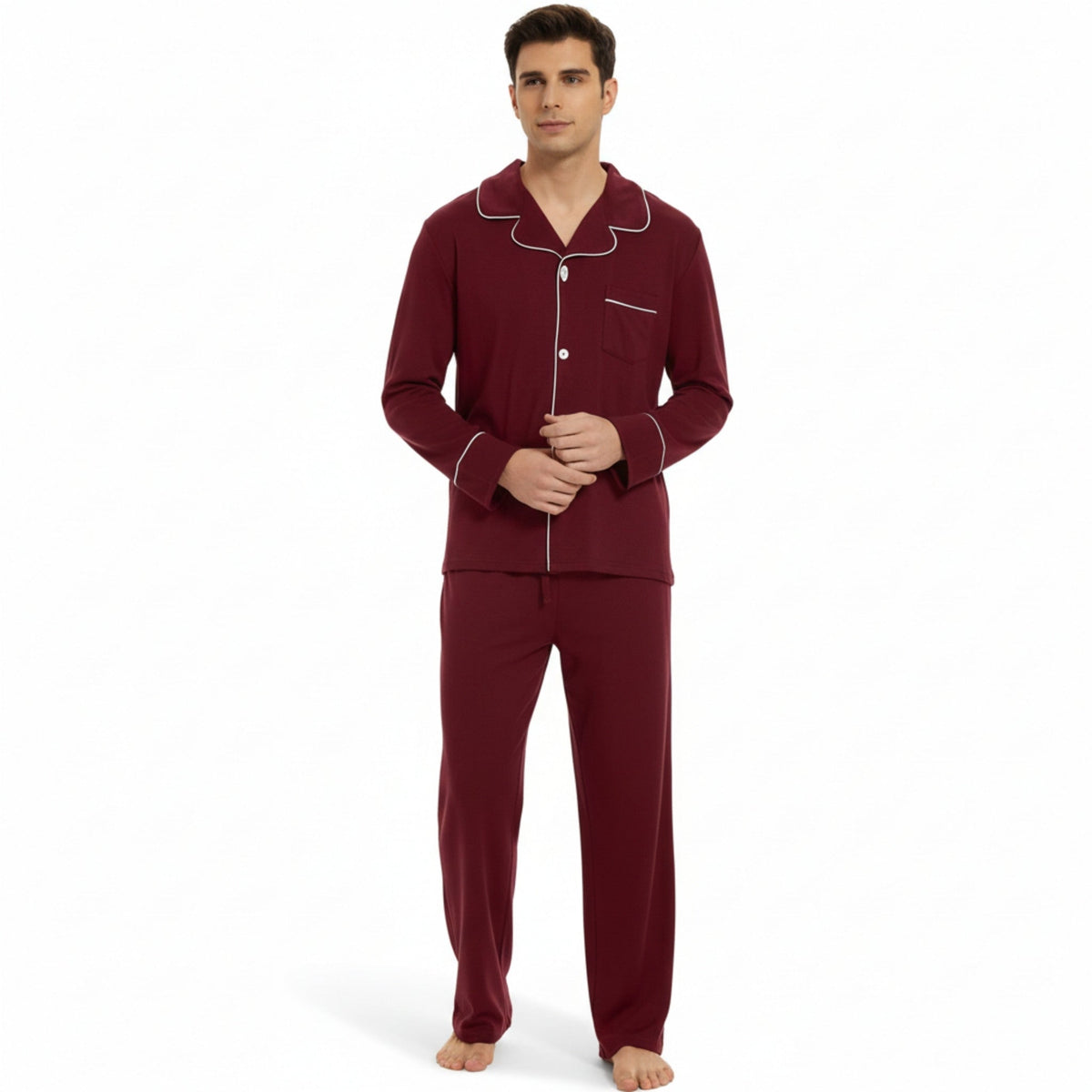 Ensemble de pyjama pour homme de style classique