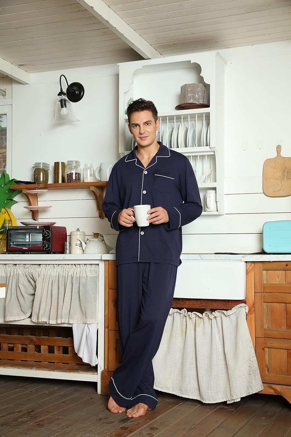 Ensemble de pyjama pour homme de style classique