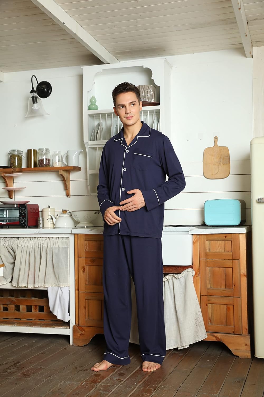 Ensemble de pyjama pour homme de style classique
