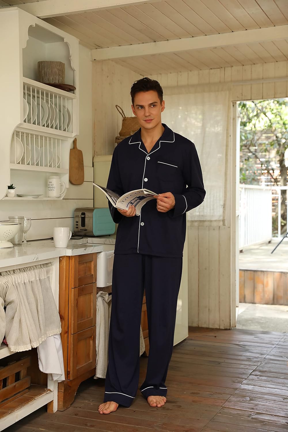 Ensemble de pyjama pour homme de style classique