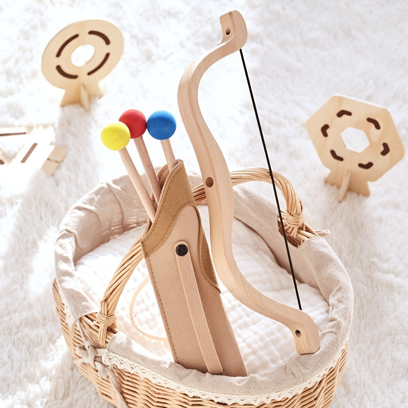 Ensemble de tir à l'arc pour enfant avec arc et flèches – jouet éducatif et ludique