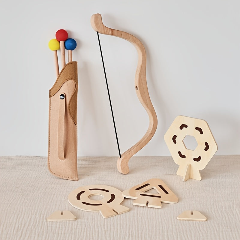 Ensemble de tir à l'arc pour enfant avec arc et flèches – jouet éducatif et ludique