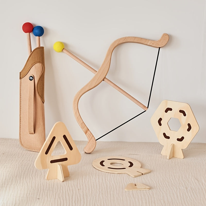Ensemble de tir à l'arc pour enfant avec arc et flèches – jouet éducatif et ludique
