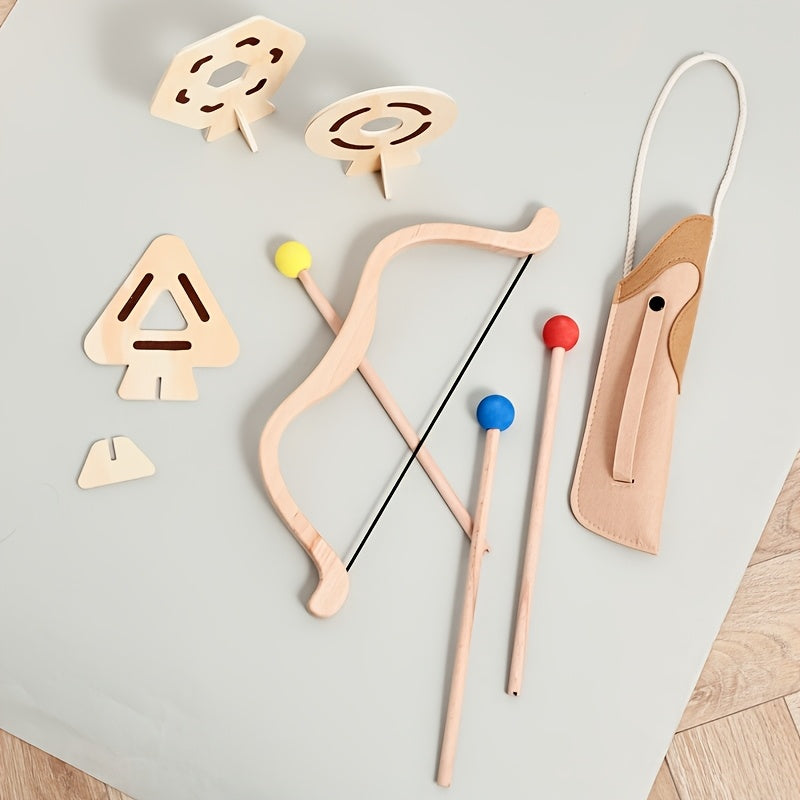 Ensemble de tir à l'arc pour enfant avec arc et flèches – jouet éducatif et ludique