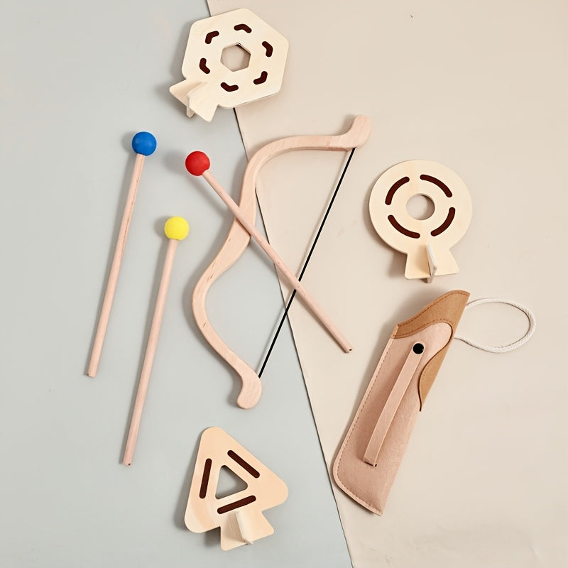 Ensemble de tir à l'arc pour enfant avec arc et flèches – jouet éducatif et ludique
