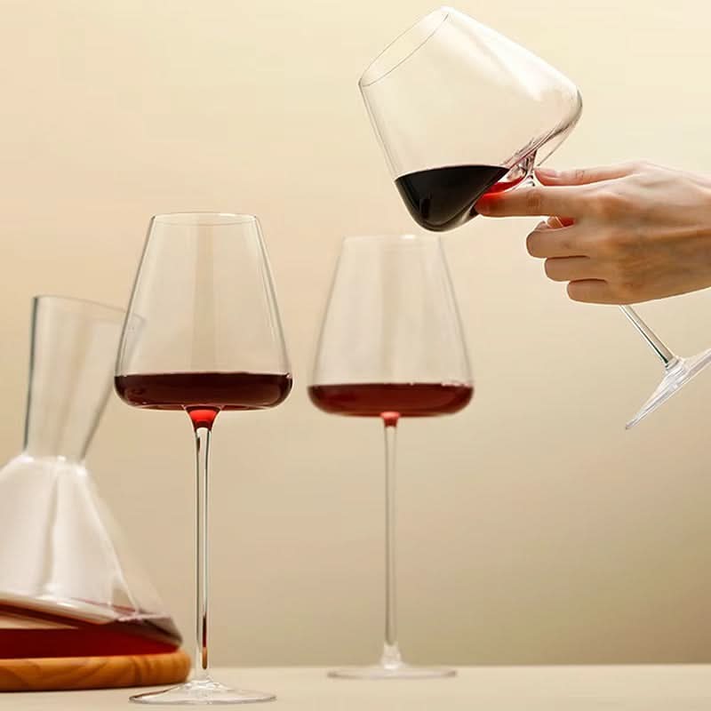 Ensemble de verres à vin et champagne en cristal artisanal – 2, 4 ou 6 pièces, 4 tailles