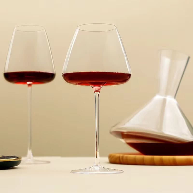 Ensemble de verres à vin et champagne en cristal artisanal – 2, 4 ou 6 pièces, 4 tailles