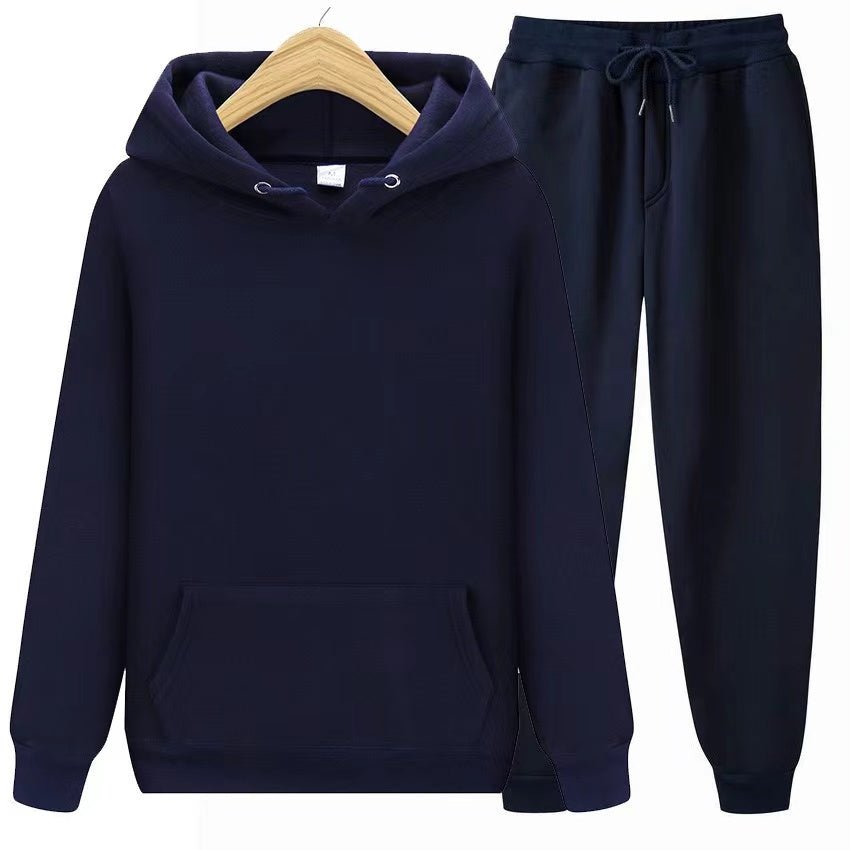 Ensemble deux pièces unisexe composé d'un sweat à capuche et d'un bas de jogging doux en coupe ample