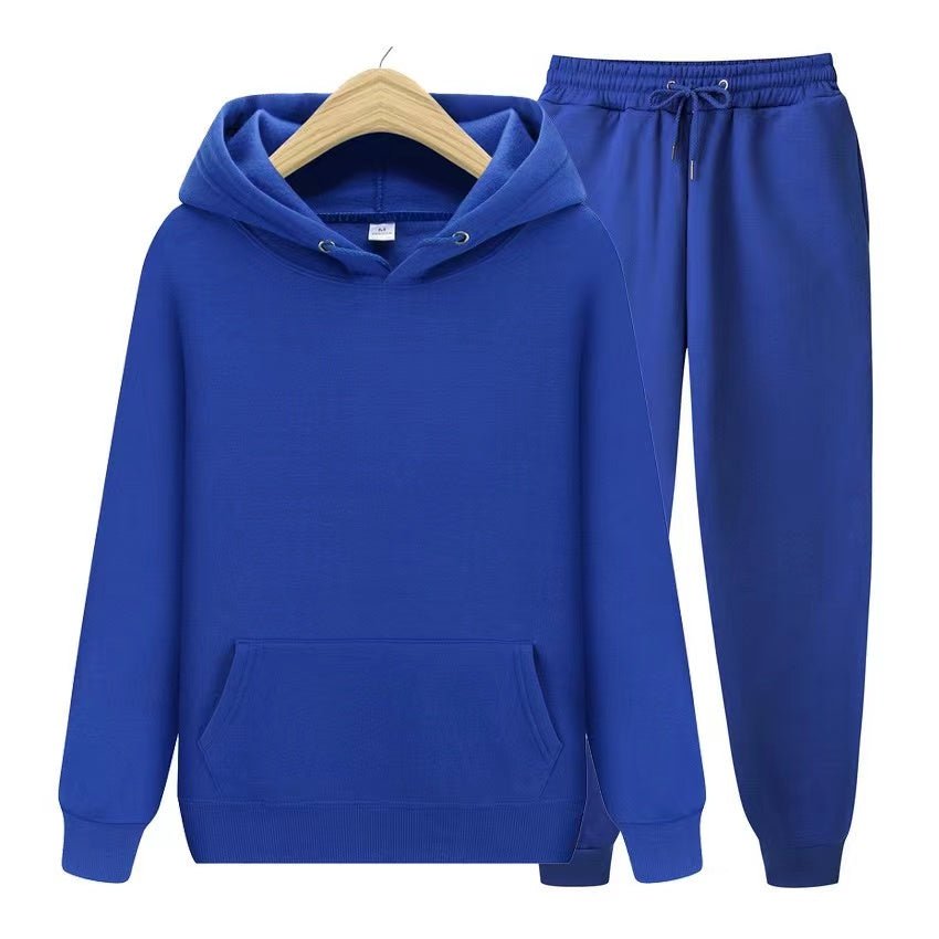 Ensemble deux pièces unisexe composé d'un sweat à capuche et d'un bas de jogging doux en coupe ample