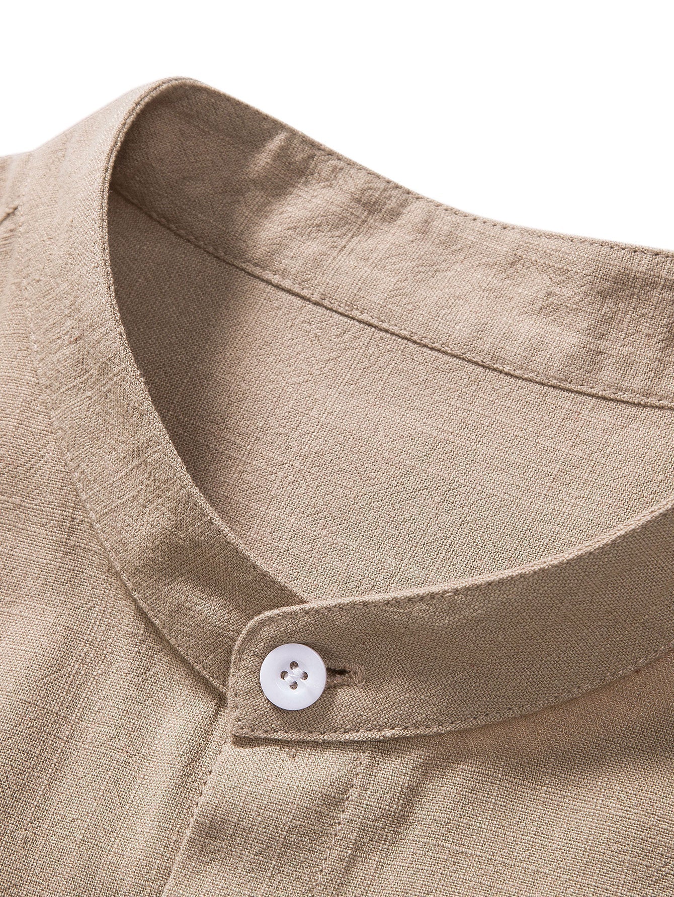 Ensemble léger d'été pour homme composé d'une chemise à manches courtes et col officier et d'un pantalon