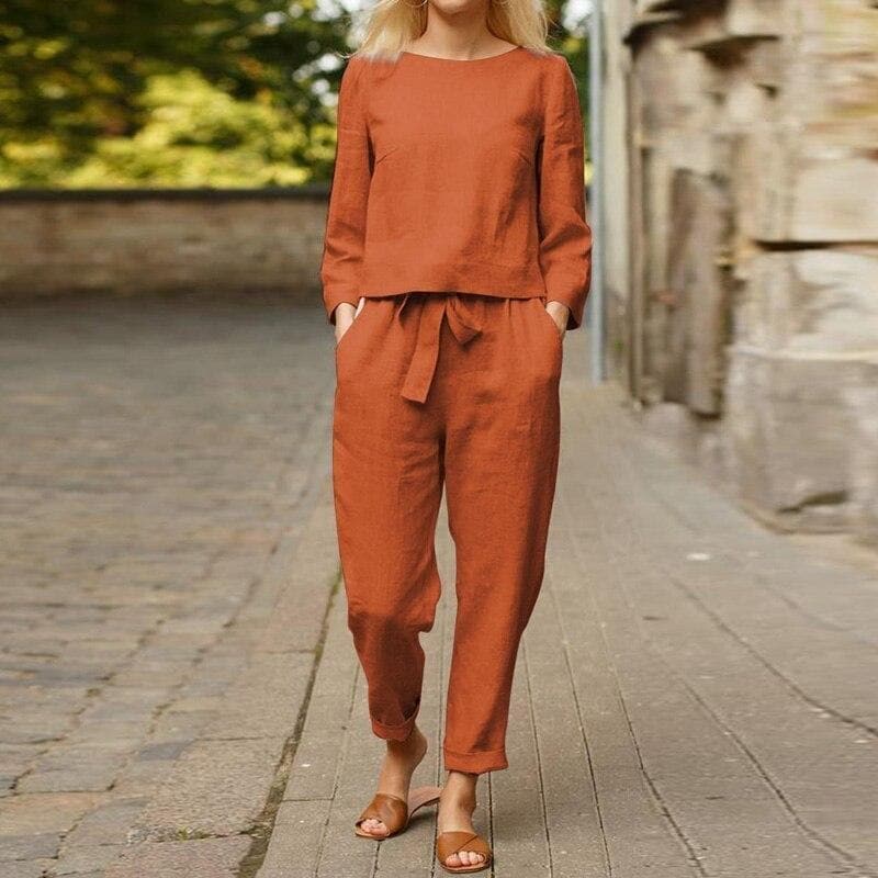 Ensemble pantalon ample pour femme