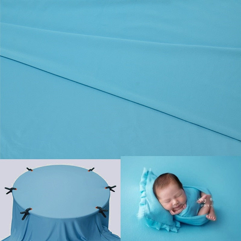 Ensemble photographique pour nouveau-né avec voile et couverture
