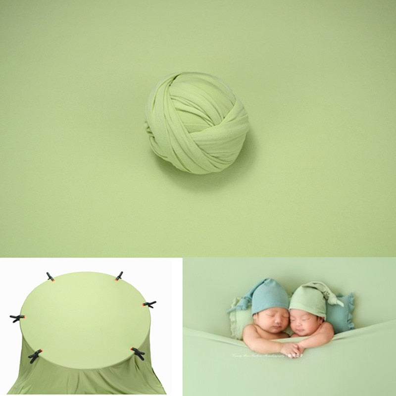 Ensemble photographique pour nouveau-né avec voile et couverture