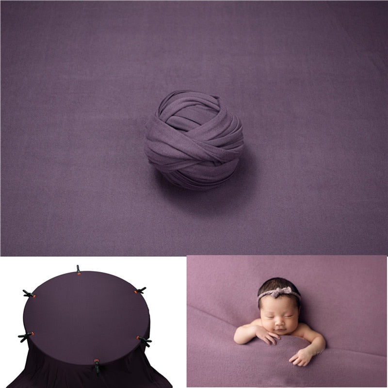Ensemble photographique pour nouveau-né avec voile et couverture
