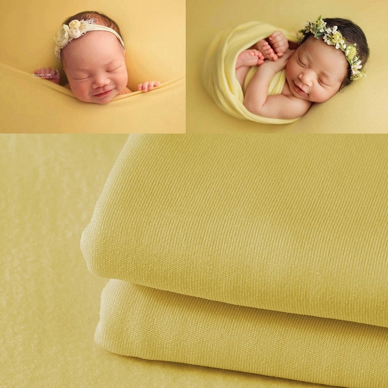 Ensemble photographique pour nouveau-né avec voile et couverture