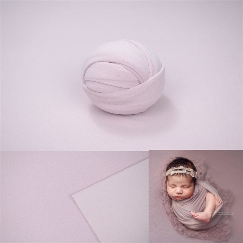 Ensemble photographique pour nouveau-né avec voile et couverture