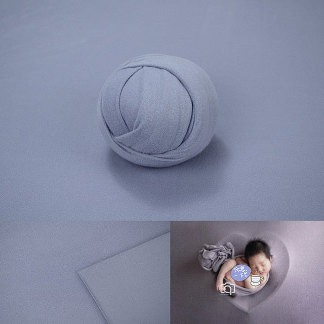 Ensemble photographique pour nouveau-né avec voile et couverture
