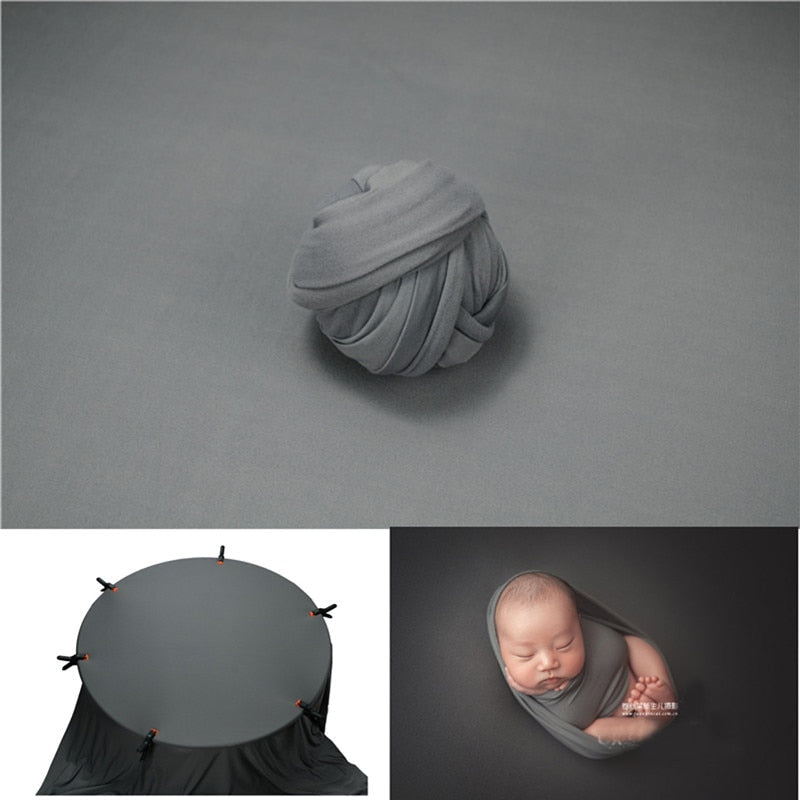 Ensemble photographique pour nouveau-né avec voile et couverture