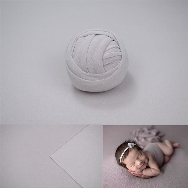 Ensemble photographique pour nouveau-né avec voile et couverture