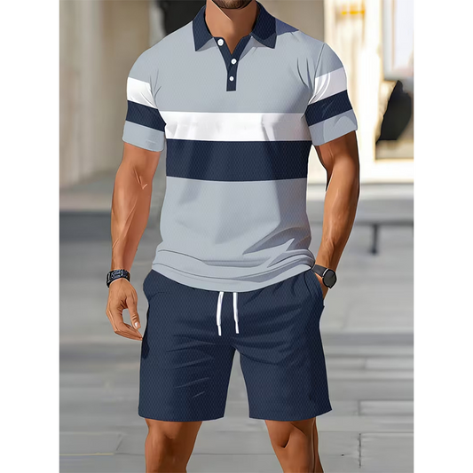 Ensemble respirant chemise et short casual pour l'été