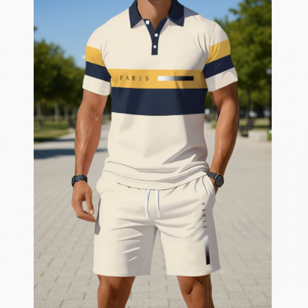 Ensemble respirant chemise et short casual pour l'été