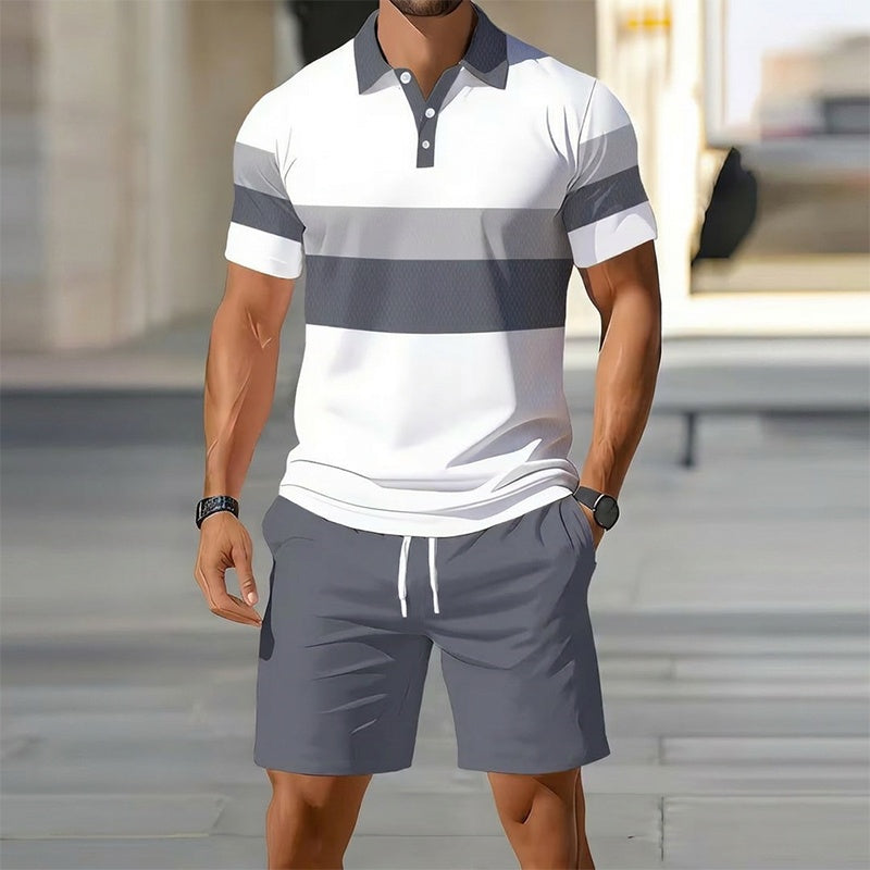 Ensemble respirant chemise et short casual pour l'été
