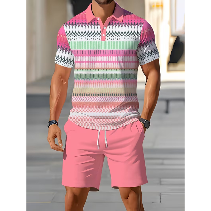 Ensemble respirant chemise et short casual pour l'été