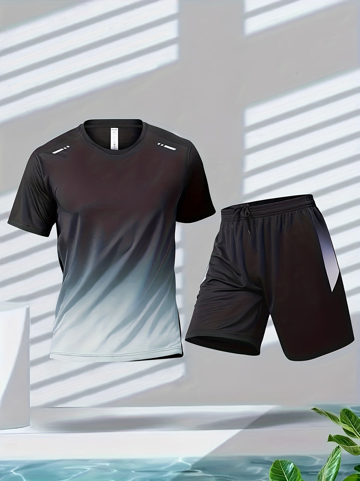 Ensemble sportif t-shirt et short respirant et confortable pour jours actifs