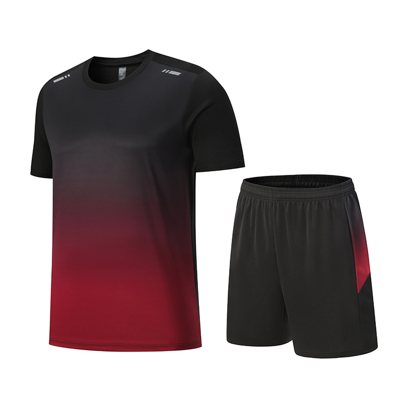Ensemble sportif t-shirt et short respirant et confortable pour jours actifs