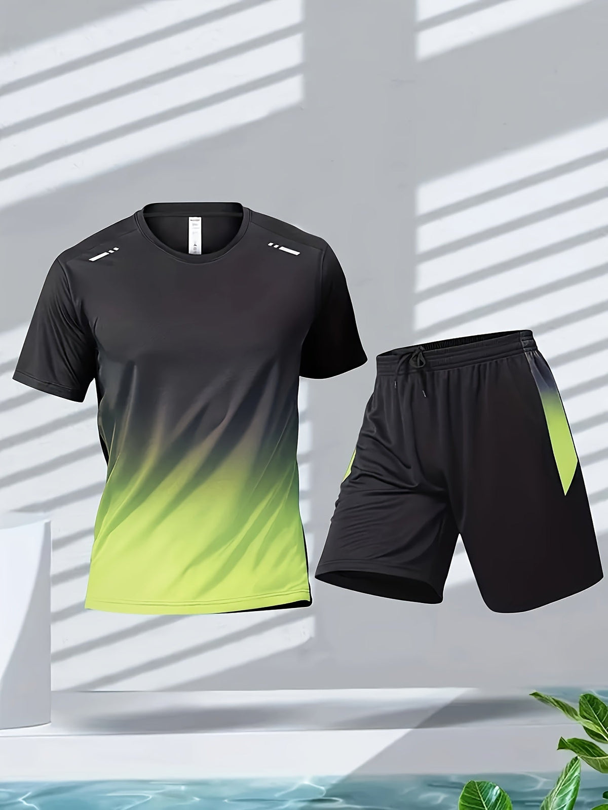 Ensemble sportif t-shirt et short respirant et confortable pour jours actifs
