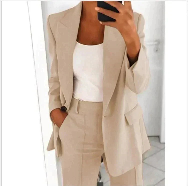 Ensemble tailleur coupe ample pour femme