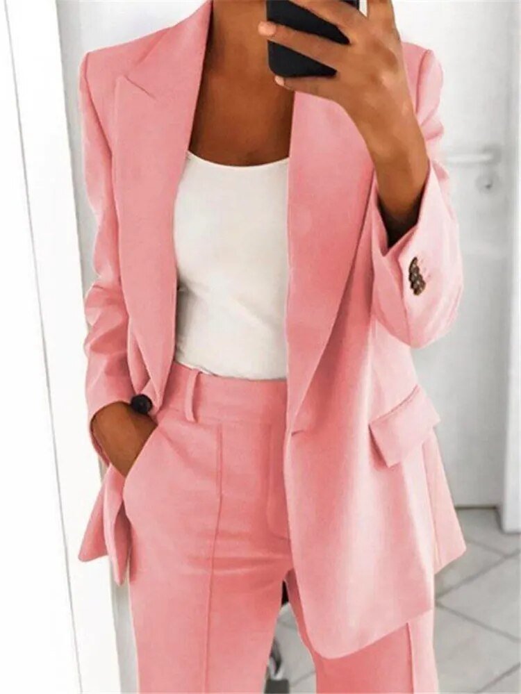 Ensemble tailleur coupe ample pour femme