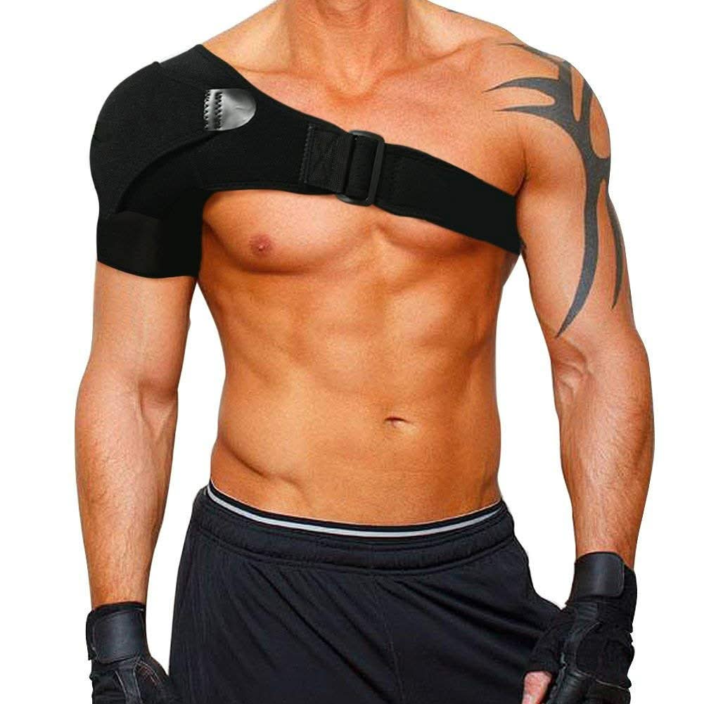 Épaulière de maintien avec coussin de compression – soutien réglable pour le soulagement de la douleur