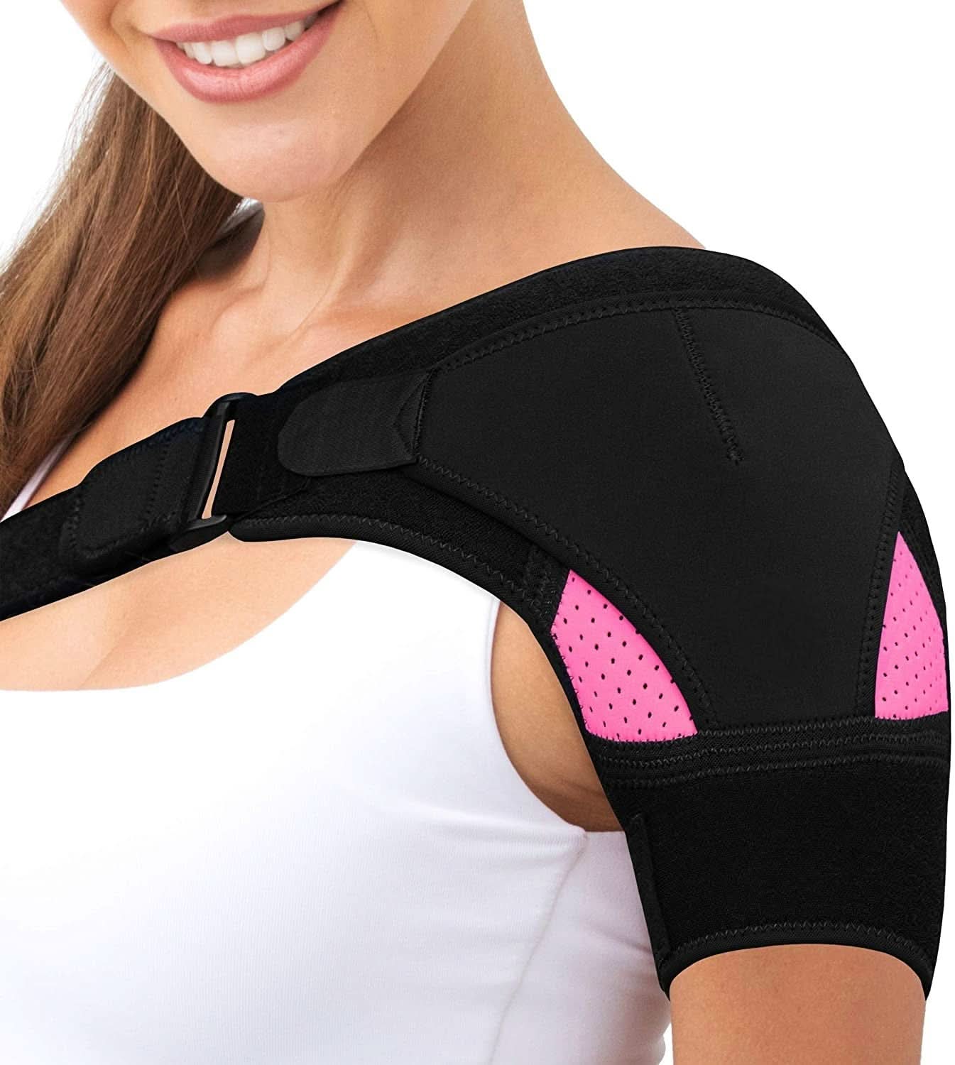Épaulière de maintien avec coussin de compression – soutien réglable pour le soulagement de la douleur