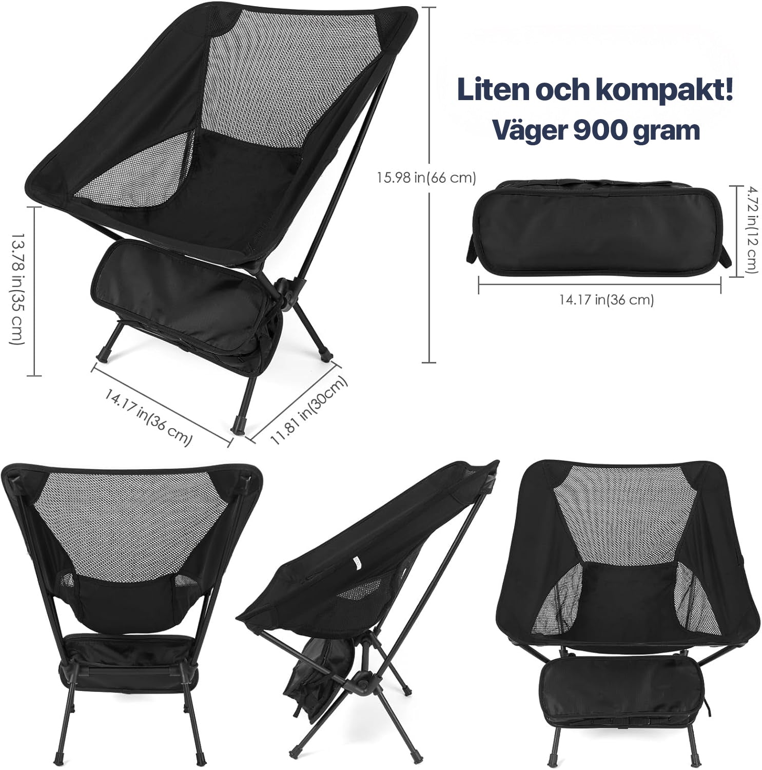 ErgoChair - Foldable Chair for Beach, Camping & Leisure