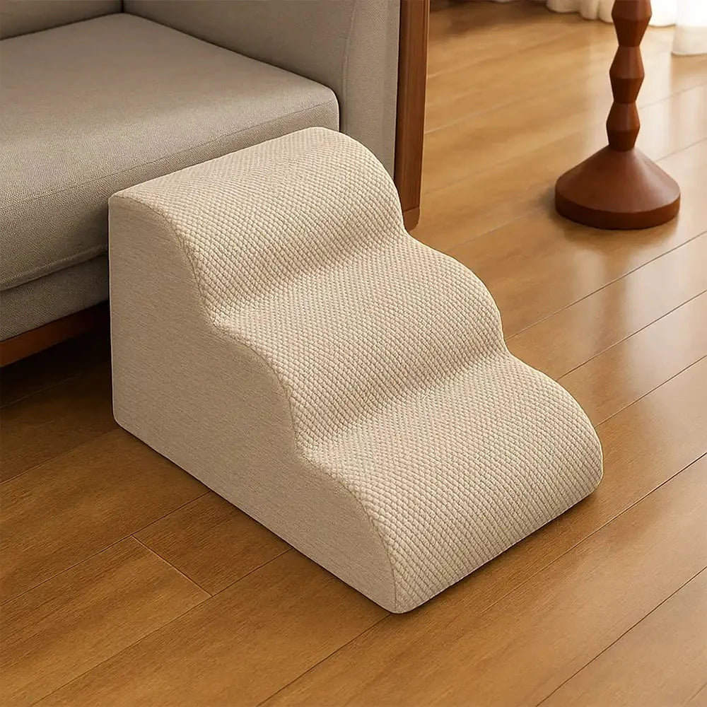 Escalier-rampe en mousse modulaire et empilable pour petits chiens et chiens âgés